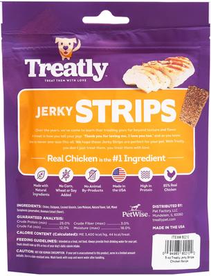 Chicken Flavor Jerky Strips Dog Treats, 5-oz bag