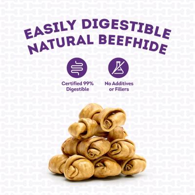 USA Beefhide Bones 5 to 6-in Chicken Flavor Dog Chews, 7 count