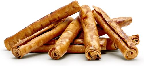 USA Beefhide Rolls 8 to 9in Peanut Butter Flavor Dog Chews, 10 count