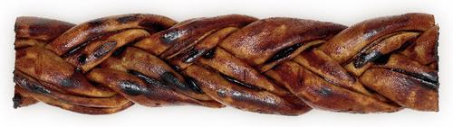USA Beefhide Braids 7 to 8-in Peanut Butter Flavor Dog Chews, 7 count