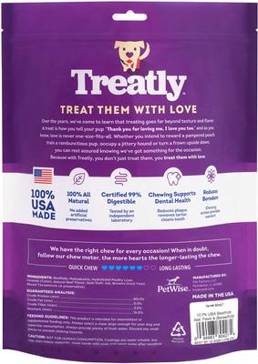 USA Beefhide Large Assorted Chicken & Beef Flavor Dog Chews, 6 count