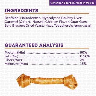 American Beefhide Bones 12 to 13-in Chicken Flavor Dog Chews