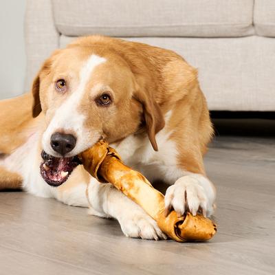 American Beefhide Bones 12 to 13-in Peanut Butter Flavor Dog Chews