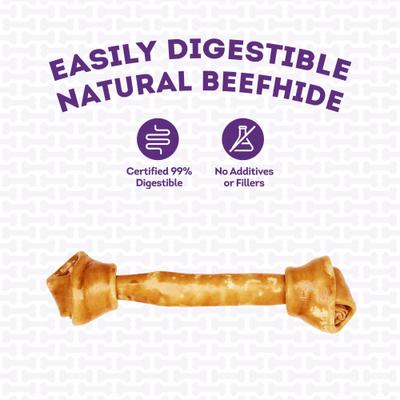 American Beefhide Bones 12 to 13-in Peanut Butter Flavor Dog Chews