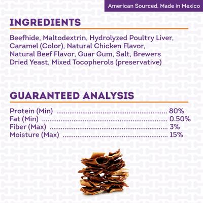 American Sourced Beefhide Chips Chicken & Beef Flavor Dog Chews, 22-oz bag