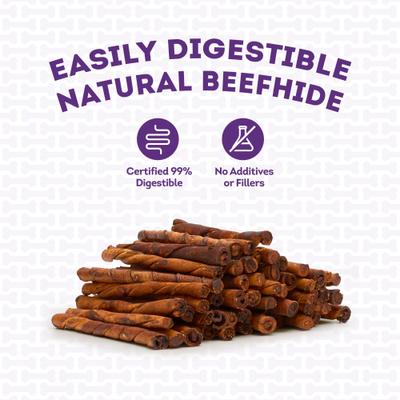 Beefhide Twist Sticks 5-in Peanut Butter Flavor Dog Chews, 1-lb bag