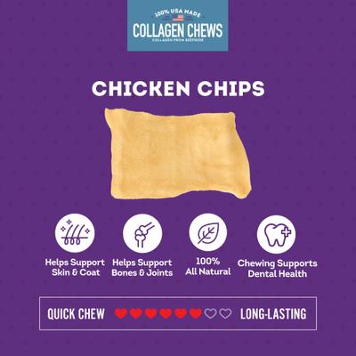 USA Collagen Chips Assorted Chicken Marinade Flavor Dog Chews, 14-oz bag