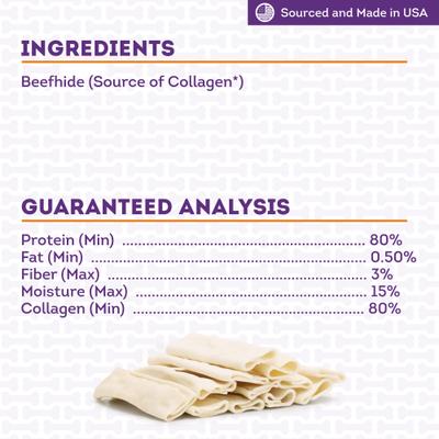 USA Collagen Wraps 6 to 7-in Natural Flavor Dog Chews, 12 count