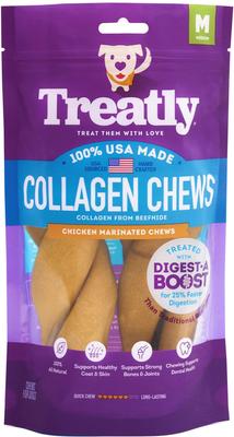 USA Collagen Twist 6 to 7-in Chicken Marinade Flavor Dog Chews, 2 count