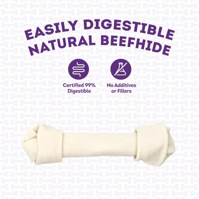 USA Beefhide Bones 9 to 10-in Natural Flavor Dog Chews