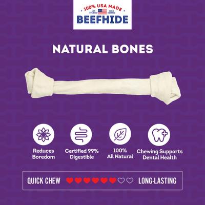 USA Beefhide Bones 15 to 17-in Natural Flavor Dog Chews