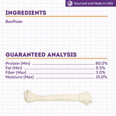 USA Beefhide Bones 15 to 17-in Natural Flavor Dog Chews