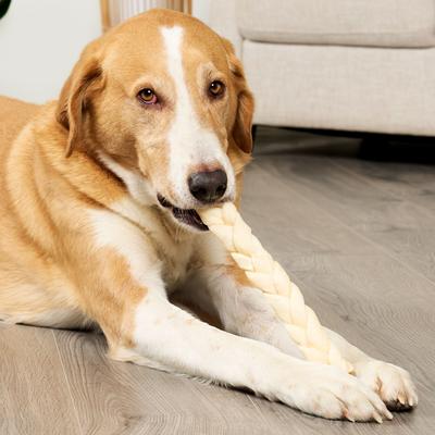 USA Beefhide Braids 12 to 13-in Natural Flavor Dog Chews, 2 count