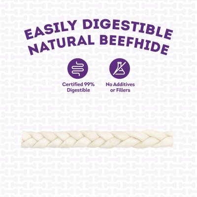 USA Beefhide Braids 12 to 13-in Natural Flavor Dog Chews, 2 count