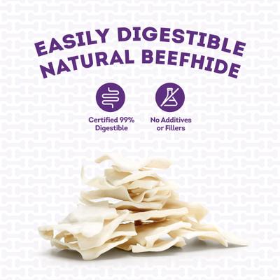 USA Beefhide Chips Natural Flavor Dog Chews, 12-oz bag