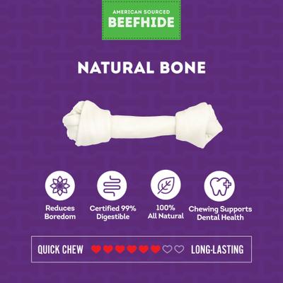 American Sourced Beefhide Bones 12 to 13-in Natural Flavor Dog Chews
