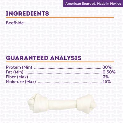 American Sourced Beefhide Bones 12 to 13-in Natural Flavor Dog Chews