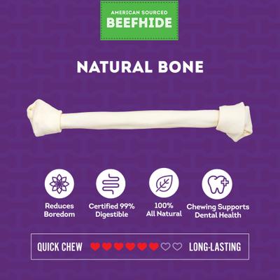 American Sourced Beefhide Bones 20 to 22-in Natural Flavor Dog Chews