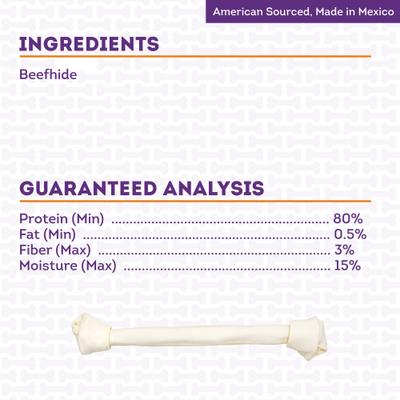 American Sourced Beefhide Bones 20 to 22-in Natural Flavor Dog Chews