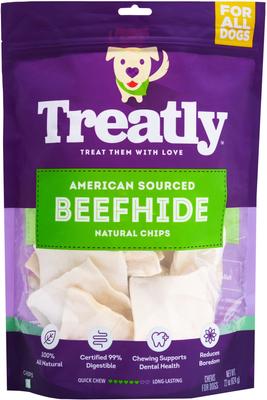 American Sourced Beefhide Chips Natural Flavor Dog Chews, 22-oz bag