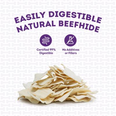 American Sourced Beefhide Chips Natural Flavor Dog Chews, 22-oz bag