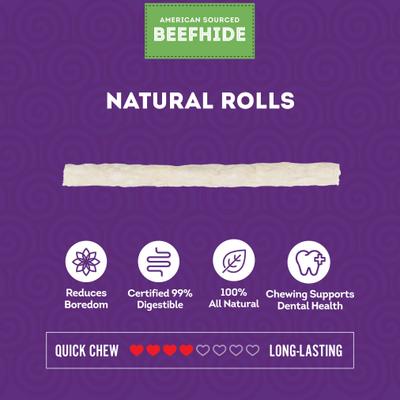 Beefhide Munchy Sticks 5-in Natural Flavor Dog Chews, 1.5-lb bag