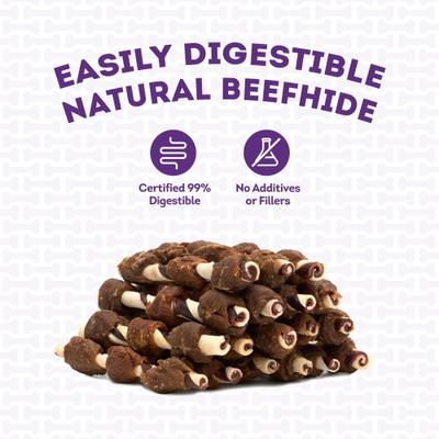 Combo Pork Flavor Rawhide Kabob 5-in with Duck & Chicken Meat Wrap Dog Chews, 18 count