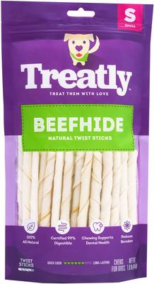 Beefhide Twist Sticks 5-in Natural Flavor Dog Chews, 1-lb bag