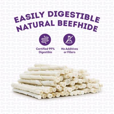 Beefhide Twist Sticks 5-in Natural Flavor Dog Chews, 1-lb bag