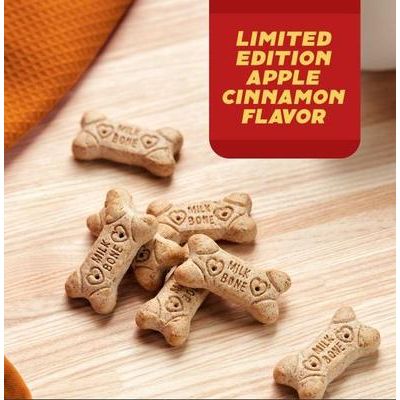 Galletas crujientes para perros adultos con sabor a manzana y canela, bolsa de 8 oz