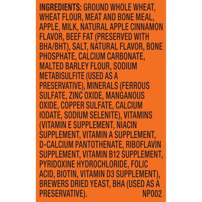 Holiday Apple Cinnamon Flavor Adult Biscuits Crunchy Dog Treats, 8-oz pouch