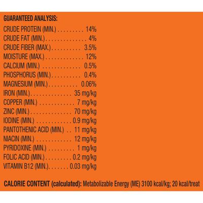 Galletas crujientes para perros adultos con sabor a manzana y canela, bolsa de 8 oz