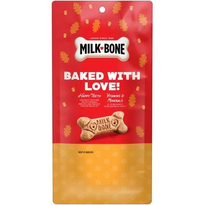 Galletas para perros Pup-kin Spice con sabor artificial a calabaza y especias, pequeñas, bolsa de 8 oz