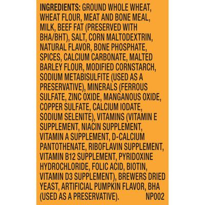 Pup-kin Spice Artificial Pumpkin & Spice Flavor Biscuits Dog Treats, Small, 8-oz bag