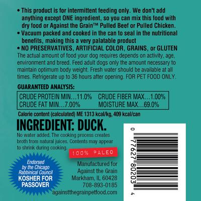 Nothing Else! Duck Recipe Limited Ingredient Diet Wet Dog Food, 11-oz can, case of 12