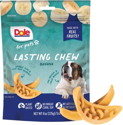 Molded Banana Flavored Soft & Chewy Dog Treats, 8-oz bag
