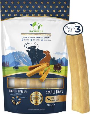 Himalayan Cheese Chews Small All Natural High-Protein Grain-Free Dental Dog Treats, 3 count