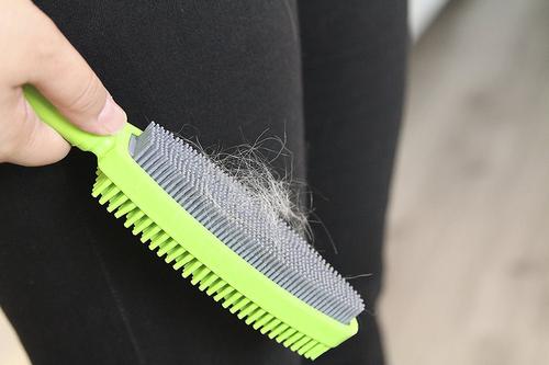 Duo Dual-Sided Grooming & Hair Removal Dog & Cat Brush, Color Varies