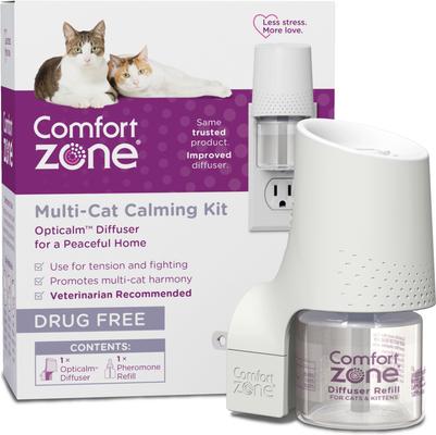 MultiCat 30 Day Starter Kit Calming Pheromone Diffuser for Cats, 30-day, 1 Diffuser, 1 Refill