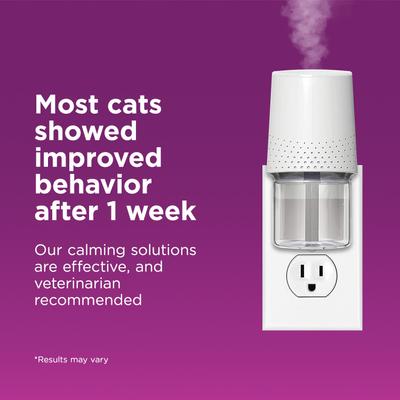 MultiCat 30 Day Starter Kit Calming Pheromone Diffuser for Cats, 30-day, 1 Diffuser, 1 Refill