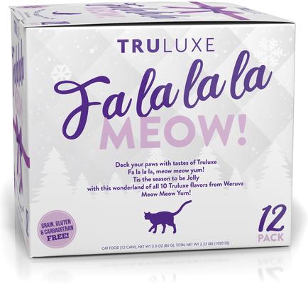 TruLuxe Fa La La La Meow Variety Pack Canned Cat Food, 3-oz can, case of 12
