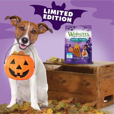 by Wellness Halloween Dental Chews Natural Grain-Free Dental Dog Treats, Small, 12 count