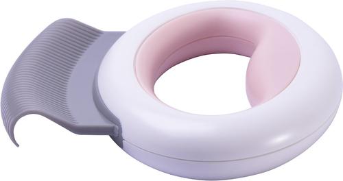 Knuckler Handheld Travel Flexible Grooming Dog & Cat Rake Comb, Pink