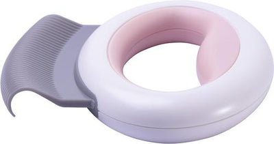 Knuckler Handheld Travel Flexible Grooming Dog & Cat Rake Comb, Pink