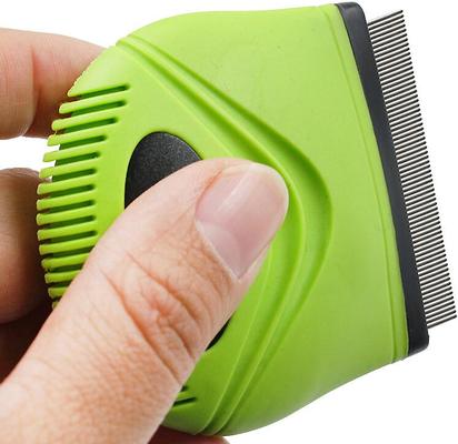 Grazer Travel Grooming Cat & Dog Flea & Tick Comb, Green