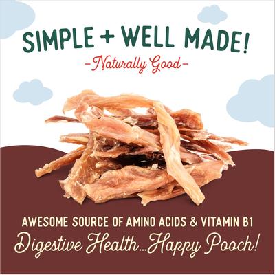 Double Pork Loin Strips Dog Jerky Treats, 10-oz bag, case of 2