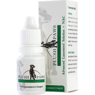 Solución avanzada de lanosterol + Nac para el cuidado ocular de perros, 2 unidades