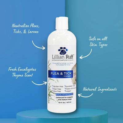 Flea & Tick Dog Shampoo, 16-fl oz bottle