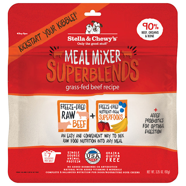 Stella & Chewy's SuperBlends Meal Mixers Res Alimentada con Pasto 92 g (3.25 oz)