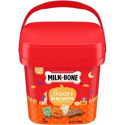 Galletas espeluznantes para perros de Halloween, cubo de 24 oz